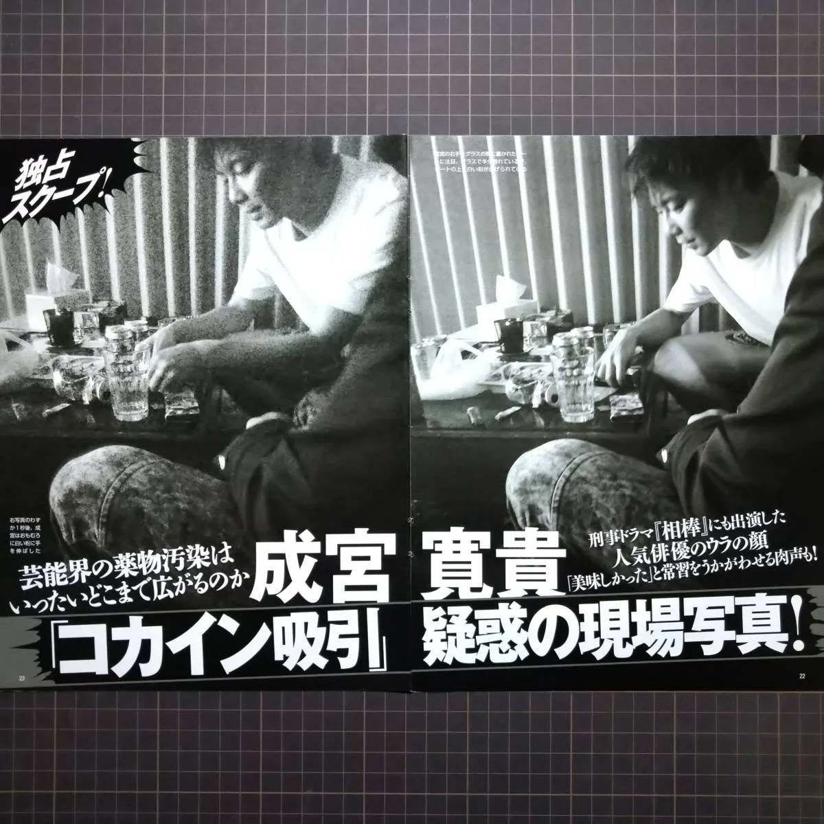 成宮寛貴の現在の仕事は何と住まいはどこ?引退理由はコカイン吸引?彼氏は野崎けん?